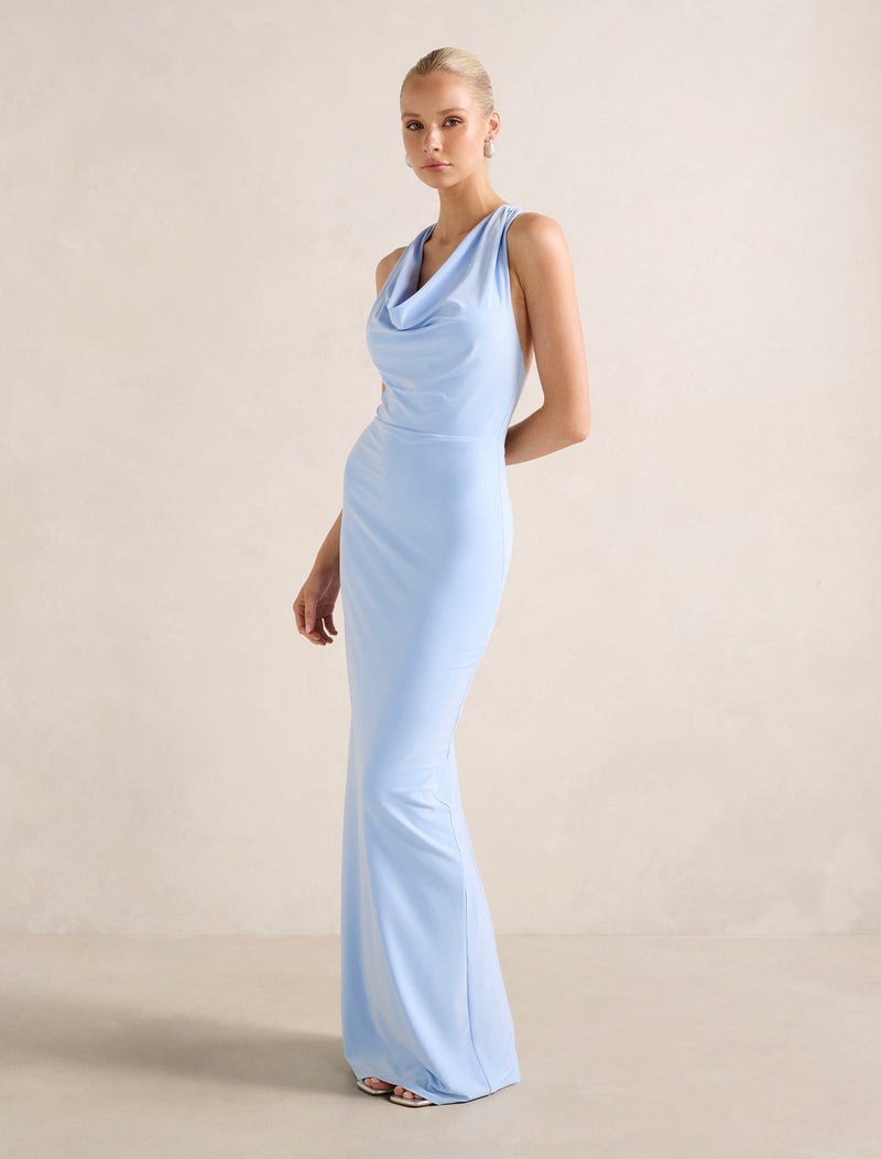 Aliki Cowl Jersey Maxi Dress Forever New