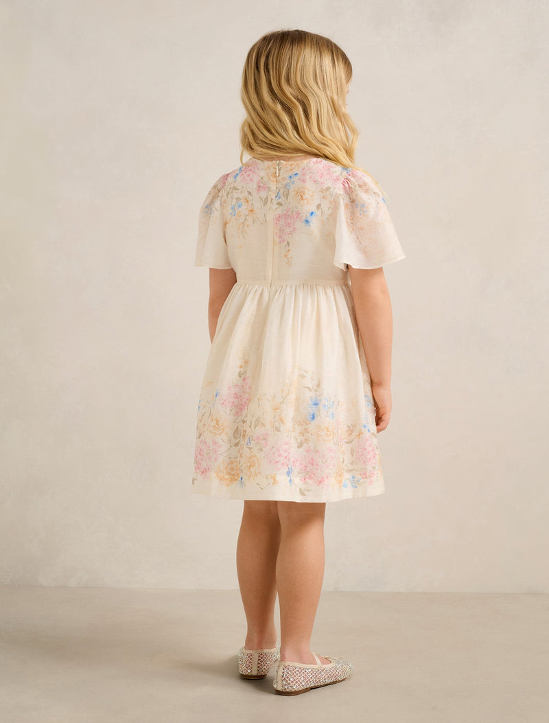 Olivia Girls Print Flutter Dress Forever New
