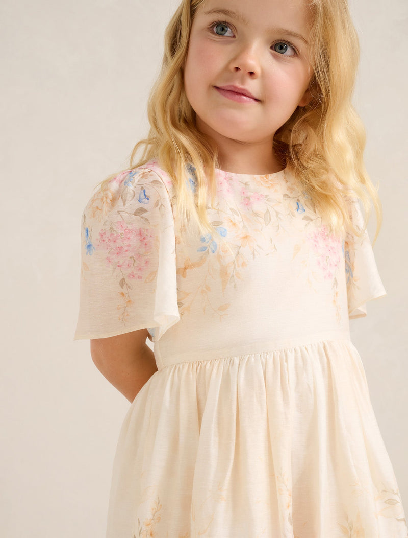 Olivia Girls Print Flutter Dress Forever New