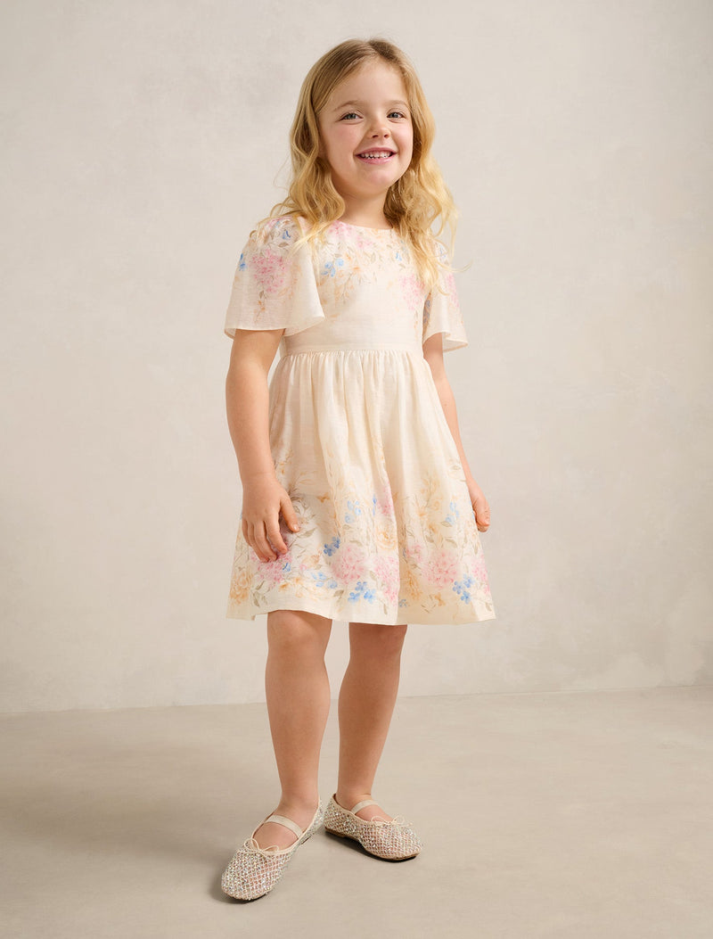 Olivia Girls Print Flutter Dress Forever New