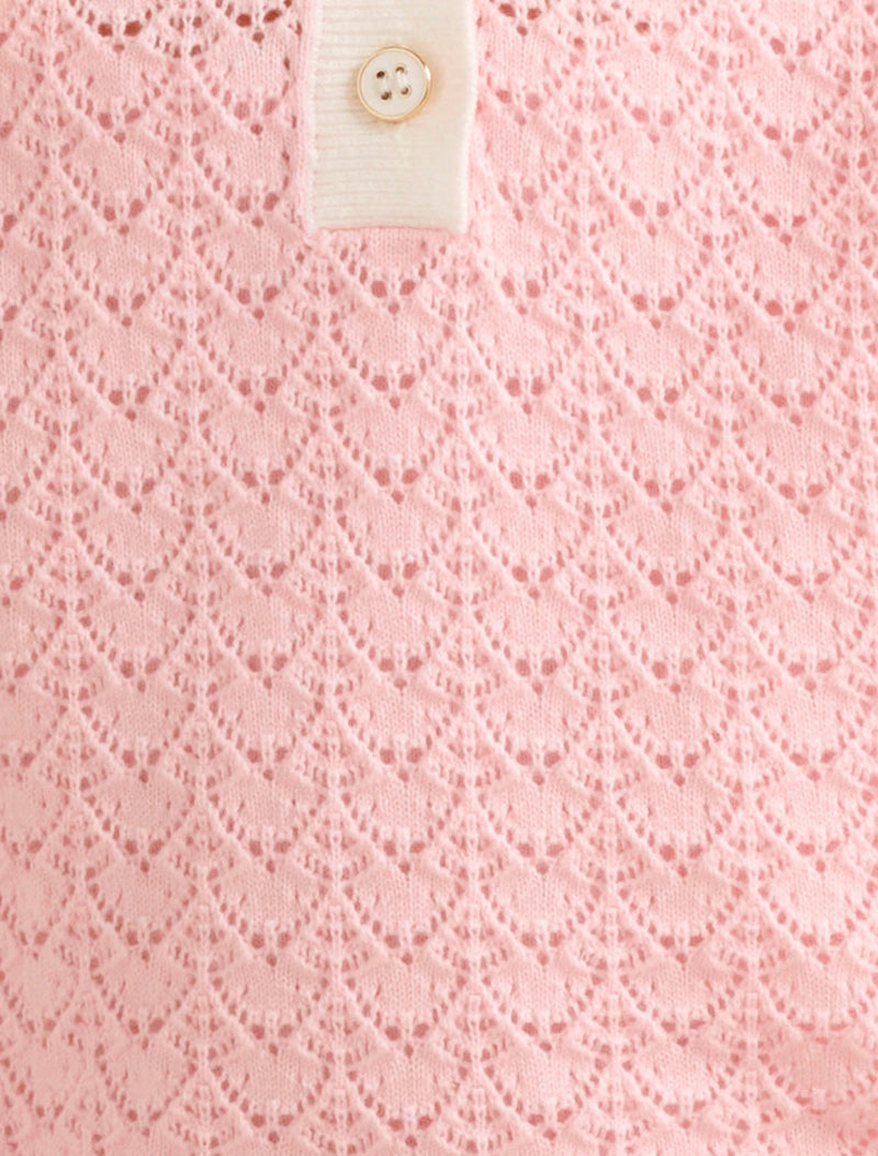 Connie Girls Scallop Knit Top Forever New