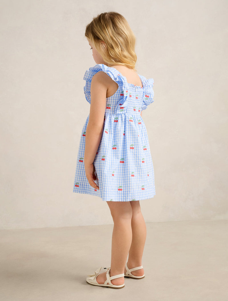 Brianna Girls Shirred Emb Dress Forever New