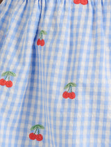 Brianna Girls Shirred Emb Dress