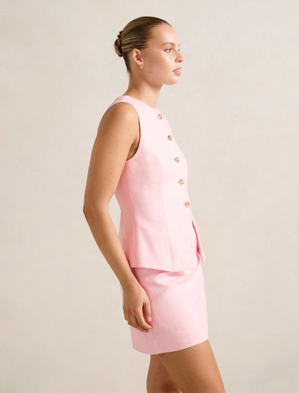 Saylor Linen Waistcoat Forever New