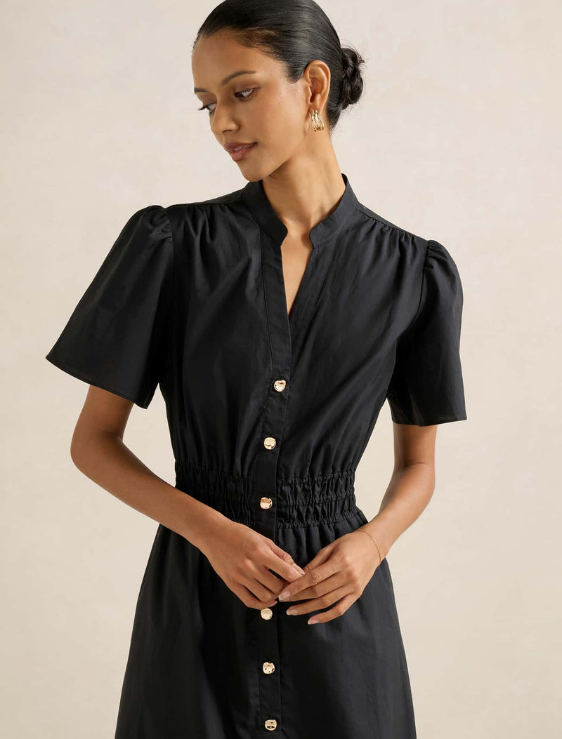Eleanor Petite Button Down Midi Dress Forever New