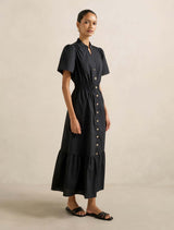 Eleanor Petite Button Down Midi Dress Forever New