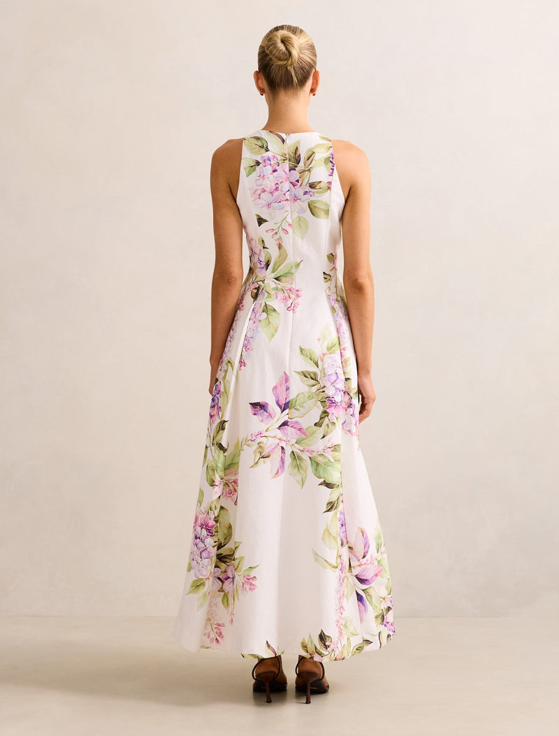 Sophia High Neck Printed Midi Dress Forever New