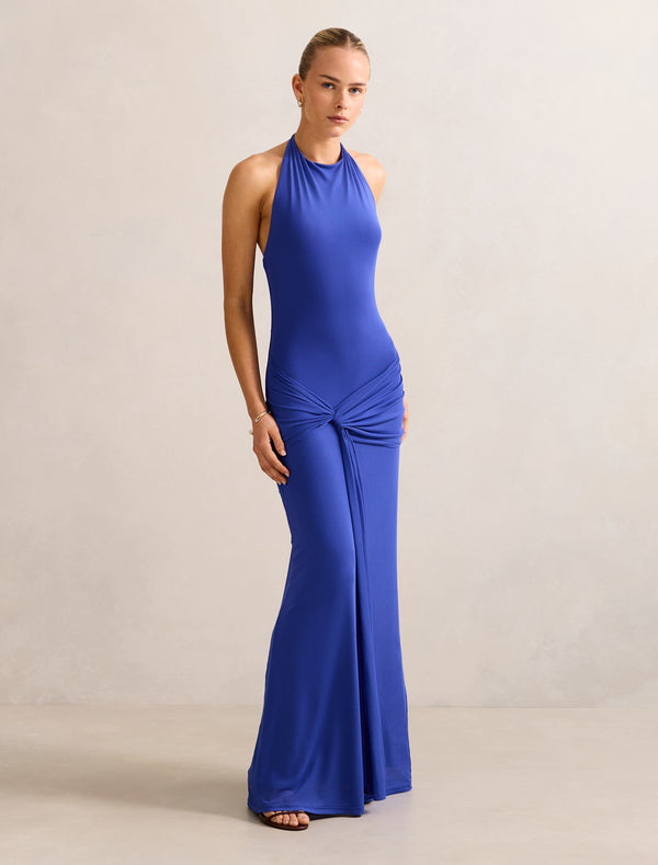 Abby Halter Mesh Maxi Dress Forever New