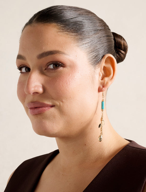 Signature Palmer Stone Drop Earrings Forever New