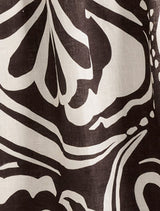 April Gathered Linen Midi Dress Forever New