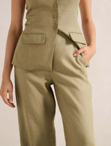 Tia Linen Wide Leg Pants Forever New