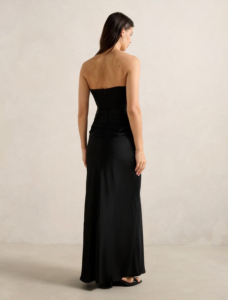 Isra Drape Strapless Maxi Dress Forever New