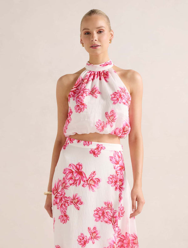 Maisie Halter Tie Up Top Small Zila Co-Ord Forever New