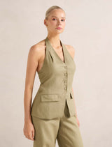 Saxon Halter Waistcoat Forever New