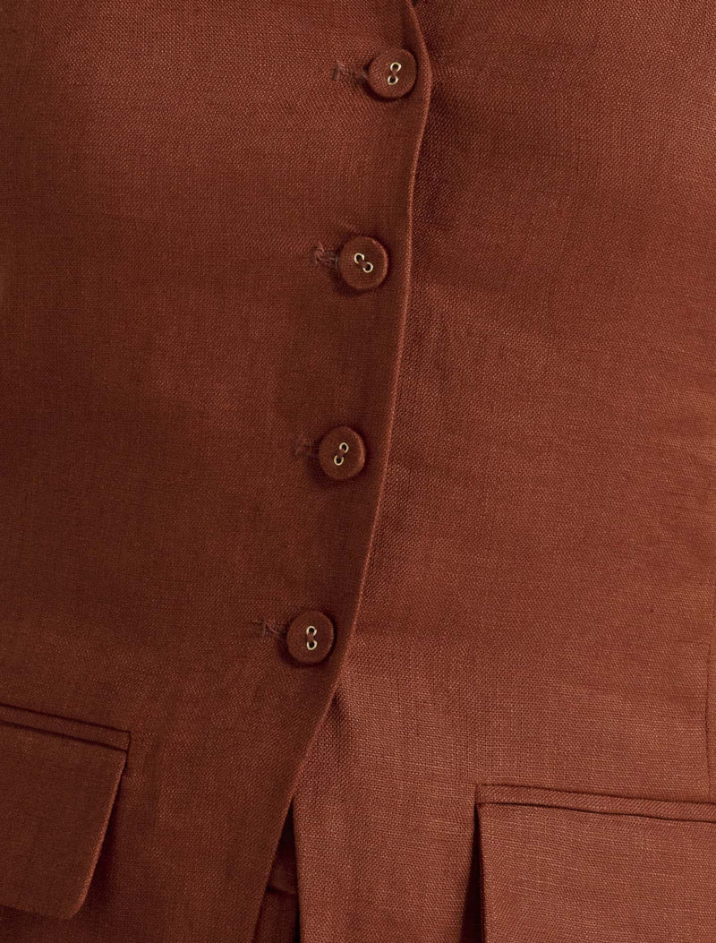 Saxon Halter Waistcoat Forever New