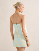 Cleo Jacquard Mini Dress Forever New