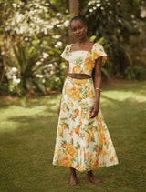 Jane Printed Cropped Top Forever New