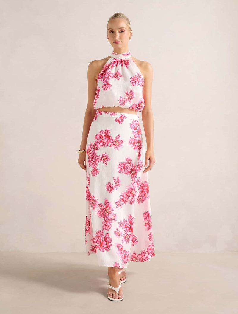 Maisie Circle Midi Skirt Small Zila Co-Ord | Forever New Maisie Circle Midi Skirt Small Zila Co-Ord | Forever New