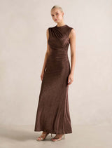 Kristy Metallic Maxi Dress Forever New