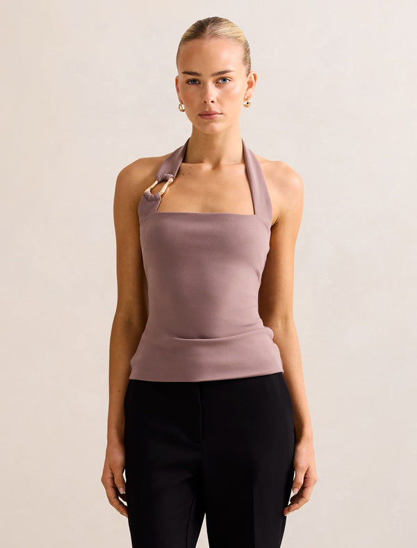 Colette Hardwear Halter Top Slate Forever New