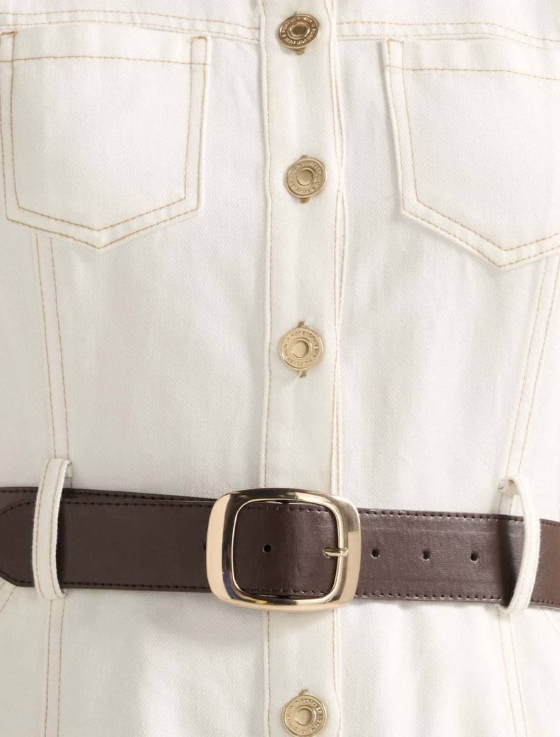 Annalee Sleeveless Shirt Dress Forever New