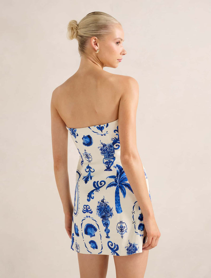 Ginny Stretch Linen Mini Dress Forever New