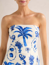 Ginny Stretch Linen Mini Dress Forever New