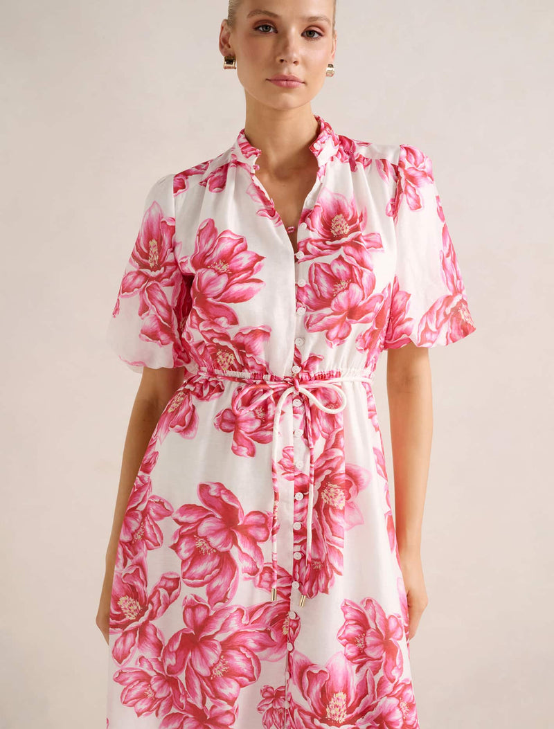 Macey Printed Midi Dress Forever New