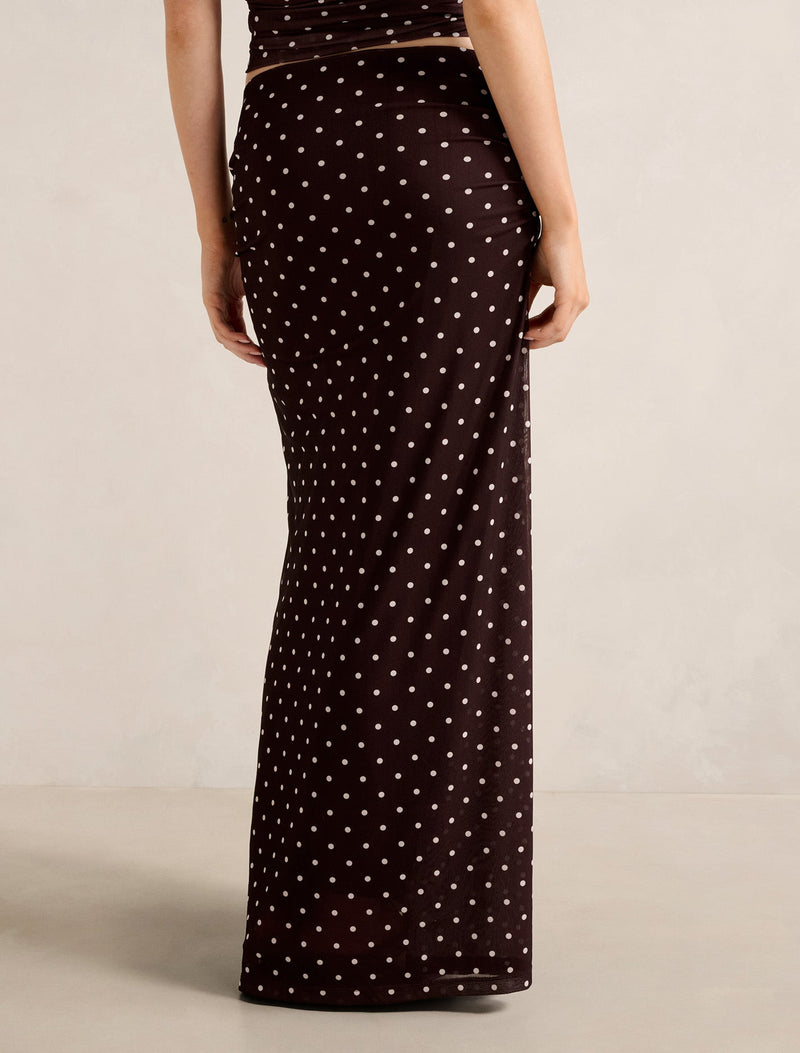 Mimi Flute Maxi Skirt Forever New