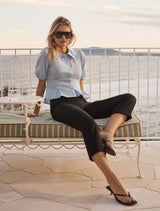 Alexis Flared Hem Capri Pants Forever New