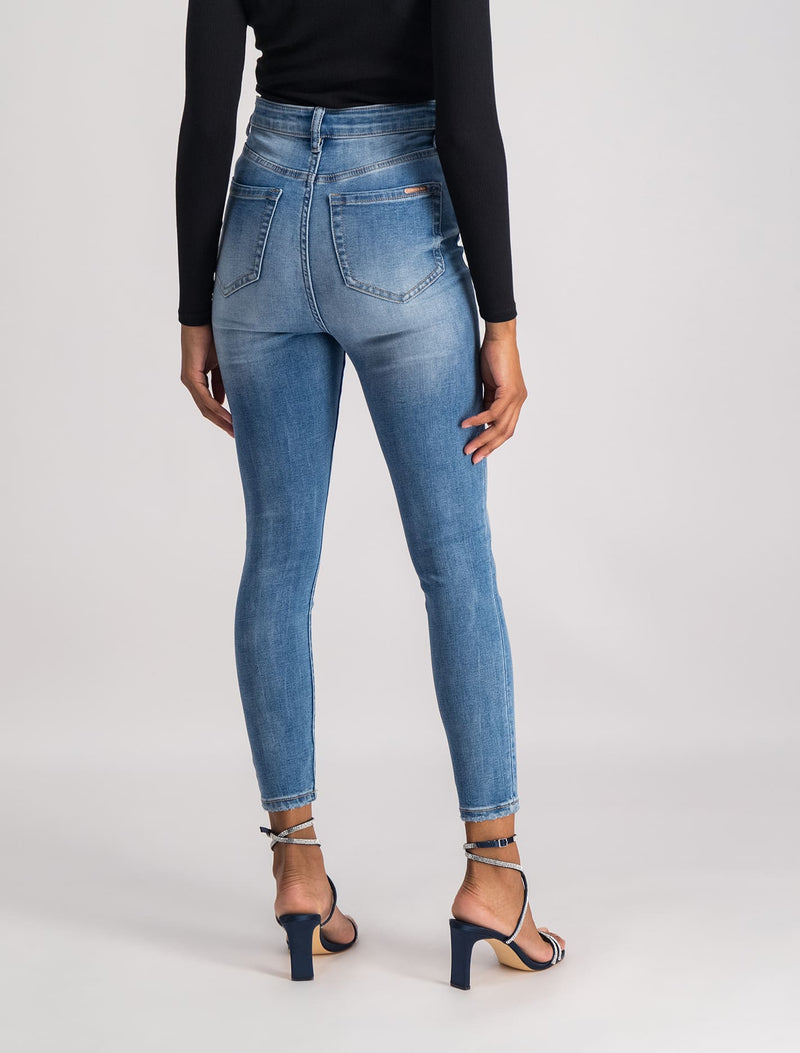 Mila Cropped High-Rise Skinny Jeans Forever New