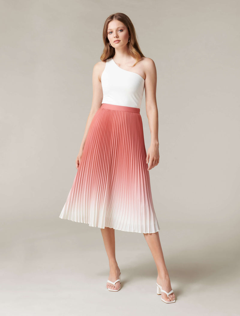 Odessa Ombre Pleated Skirt - Forever New