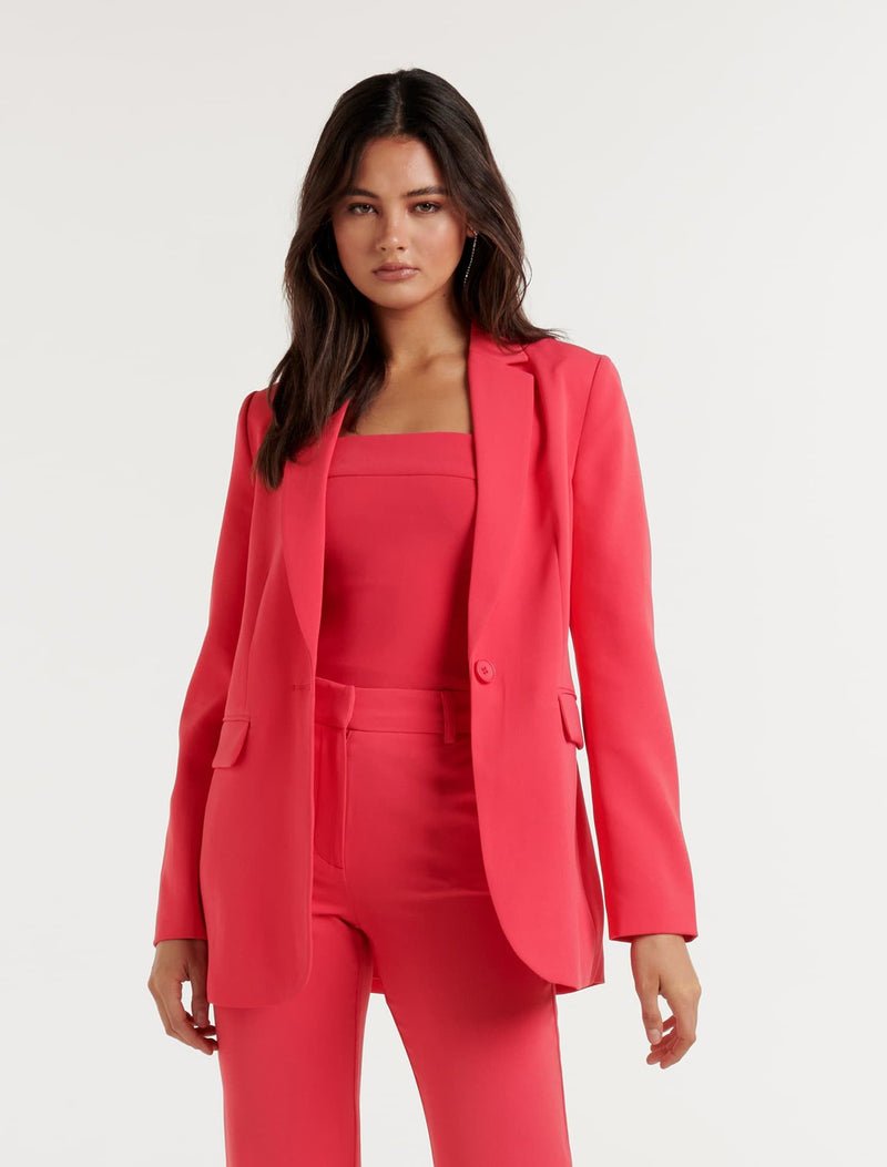 Abbie Longline Co-Ord Blazer Forever New