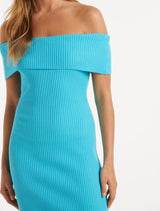 Naomi Bardot Column Knit Dress Forever New