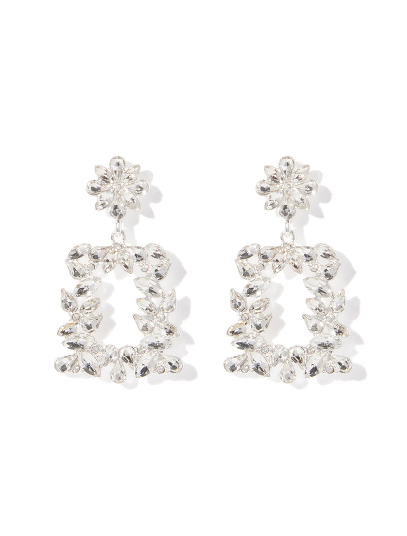 Maia Square Glass Drop Earrings Forever New