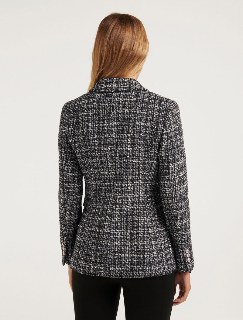 Camilla Double Breasted Boucle Jacket Forever New