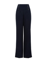 Sara Button Wide Leg Pants Forever New