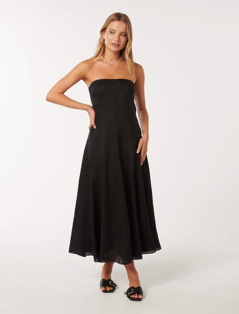 Kimberly Strapless Midi Dress Forever New