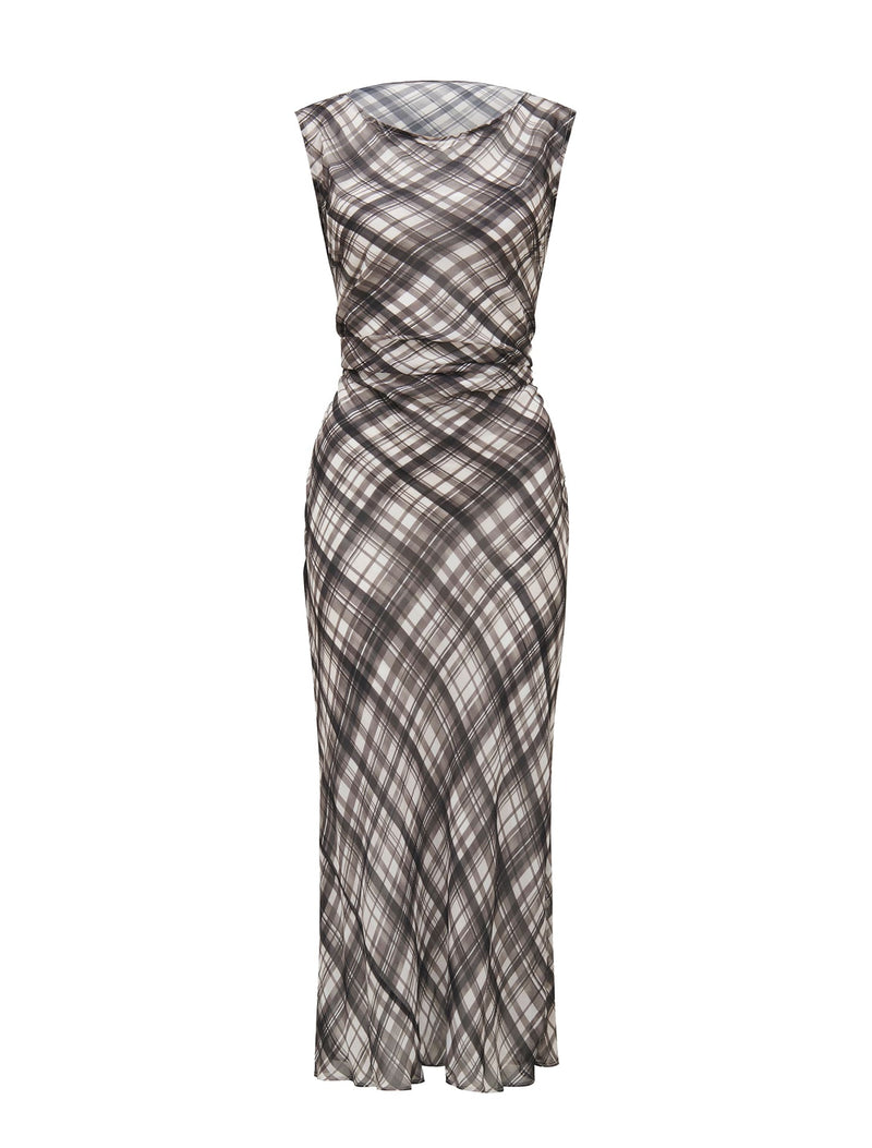 Vivianna Boat Neck Midi Dress Forever New