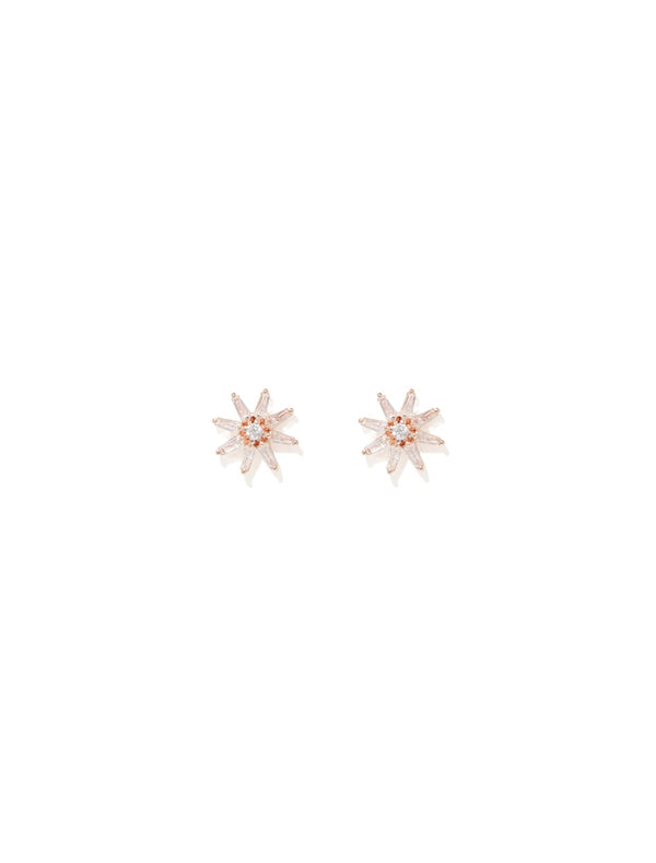 Ember Cubic Zirconia Star Stud Earrings - Forever New