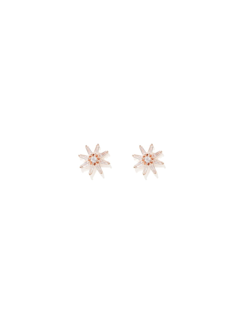 Ember Cubic Zirconia Star Stud Earrings - Forever New