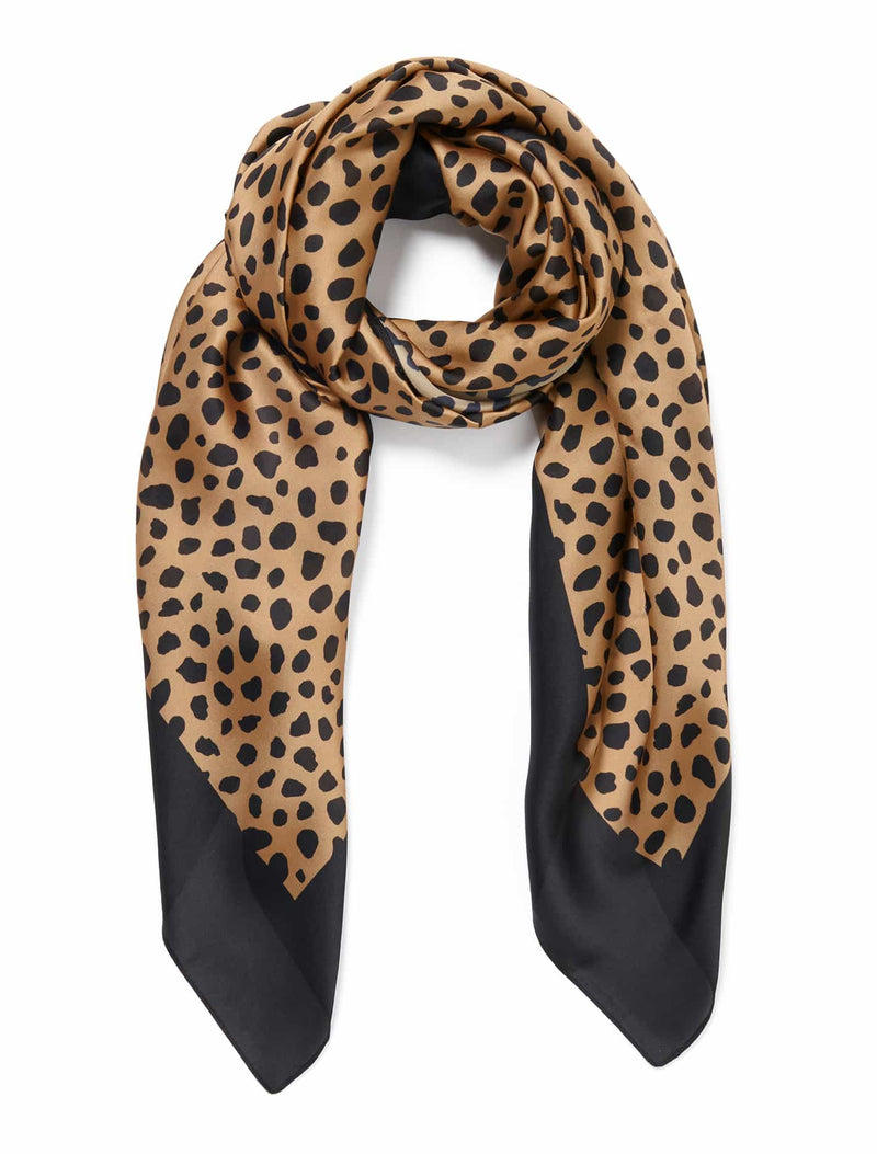 Gianna Leopard Print Scarf - Forever New