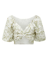Charlotte Linen Wrap Co-Ord Top - Forever New
