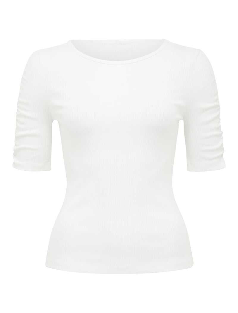 Tobi Ruched Half Sleeve Top - Forever New