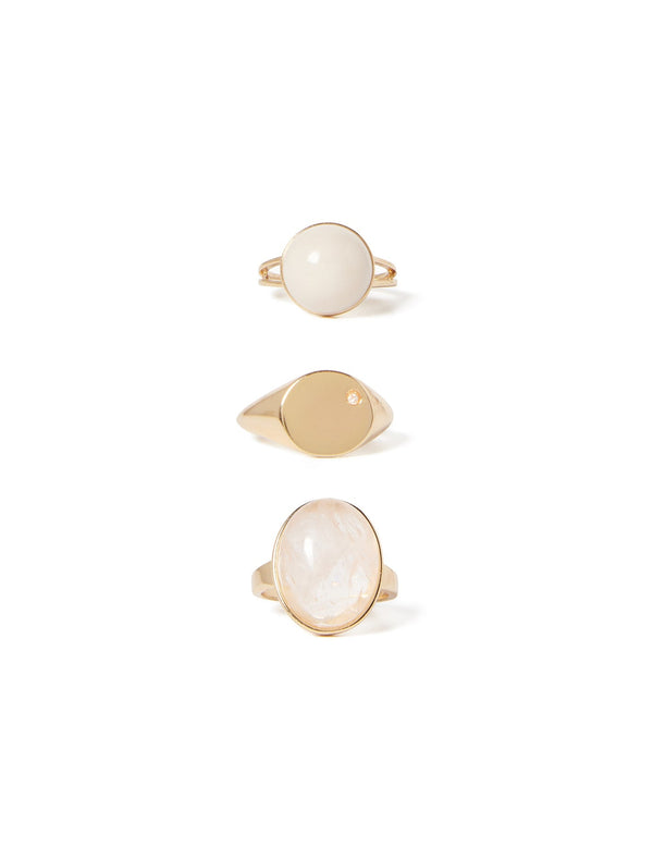 Tayla Agate & Signet Ring Pack - Forever New