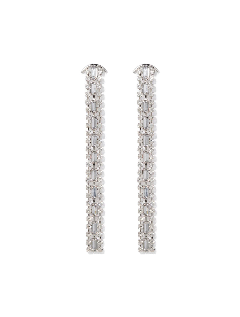 Naomi Baguette Drop Statement Earrings Forever New