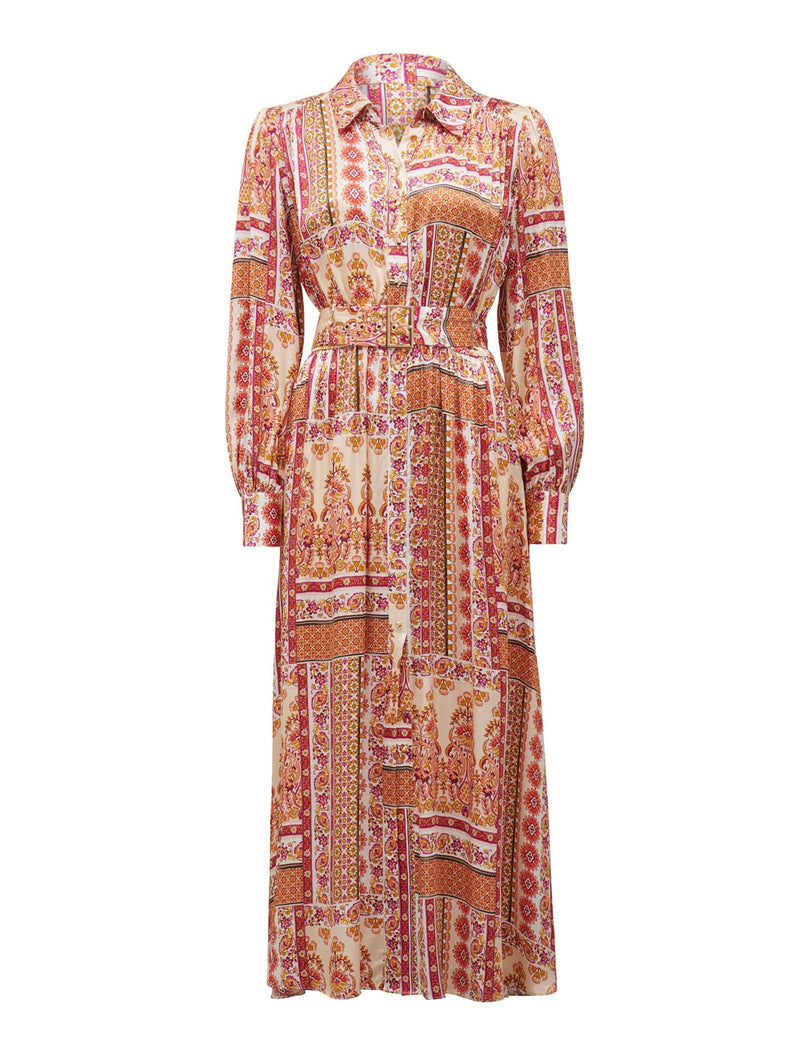 Sydney Paisley Shirt Dress 14 Rio Paisley Forever New