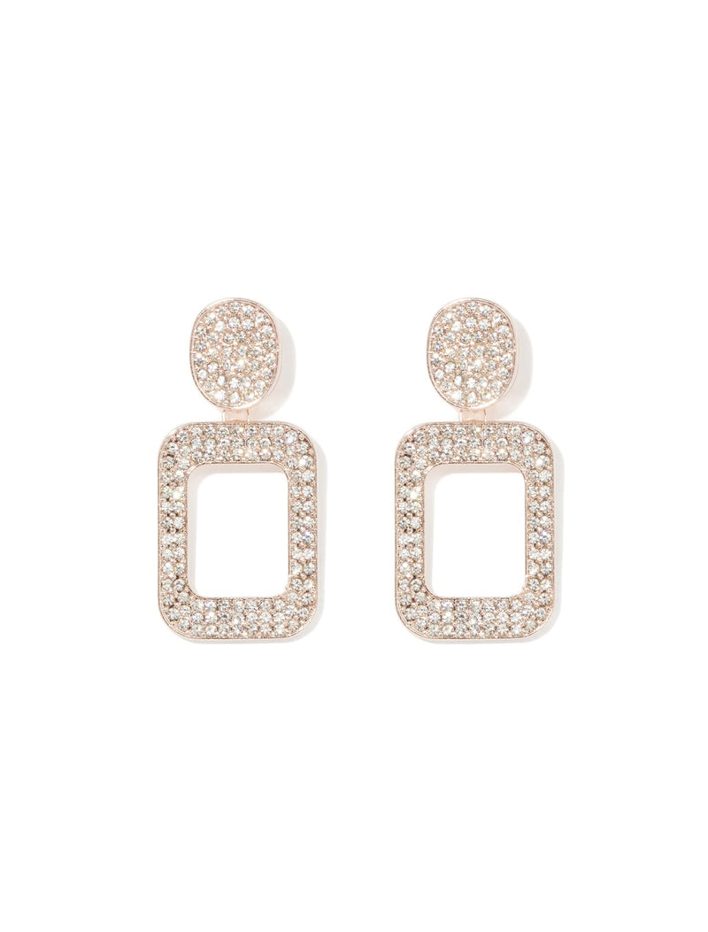 Catherine Sparkle Earrings 0 Rose Gold Forever New