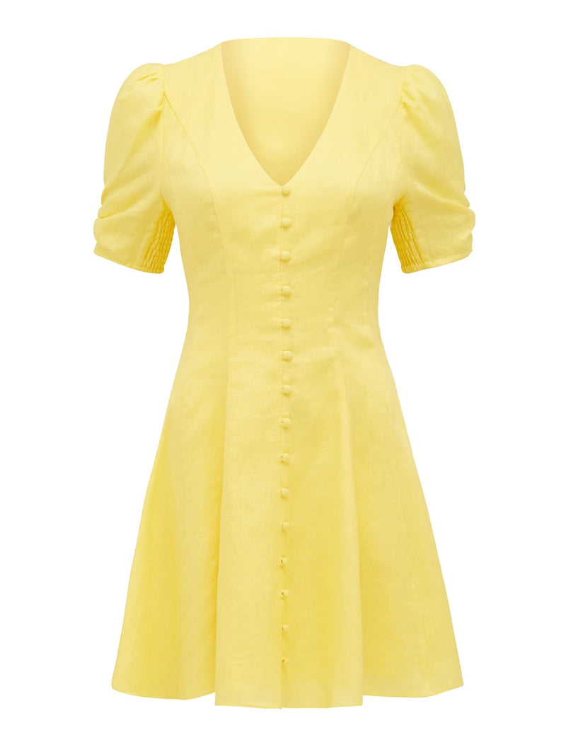 Rowan Linen Tea Dress Forever New