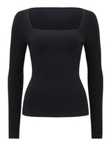 Amalfi Square Neck Long Sleeve Top Forever New